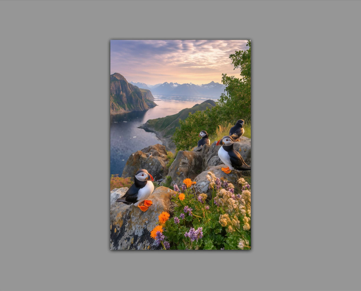 Puffin Circus Metal Wall Art Print