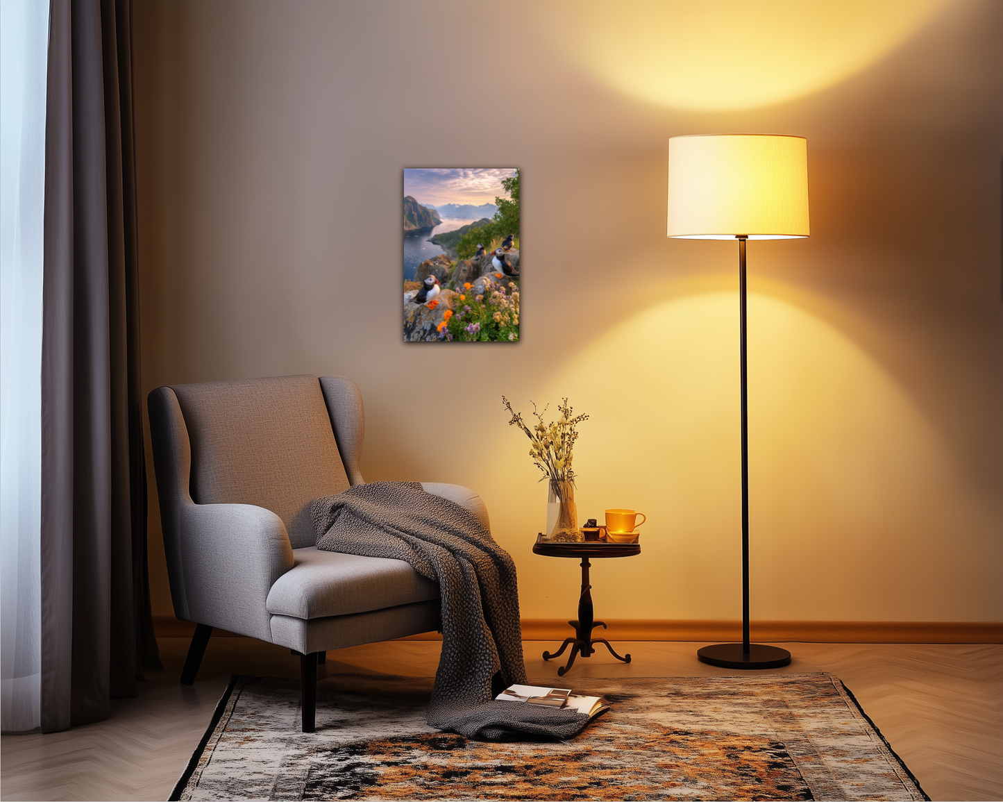 Puffin Circus Metal Wall Art Print
