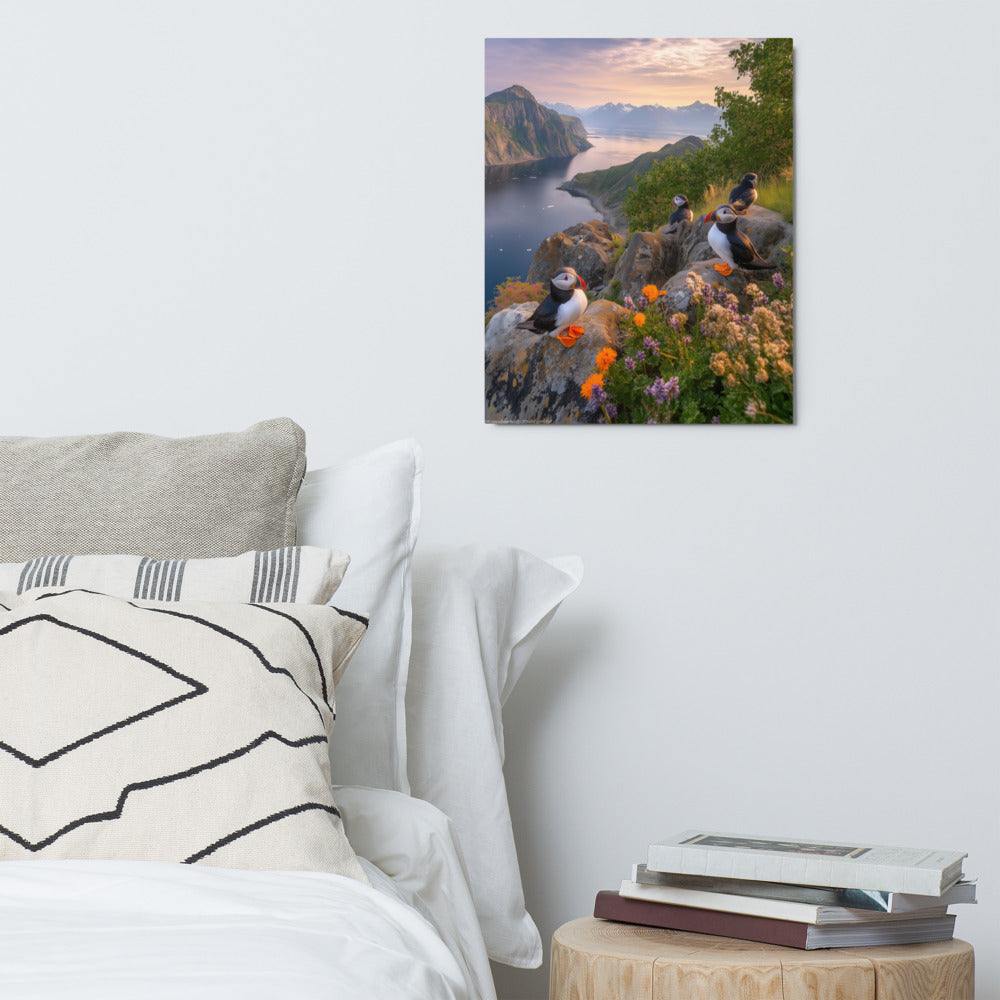 Puffin Circus Metal Wall Art Print
