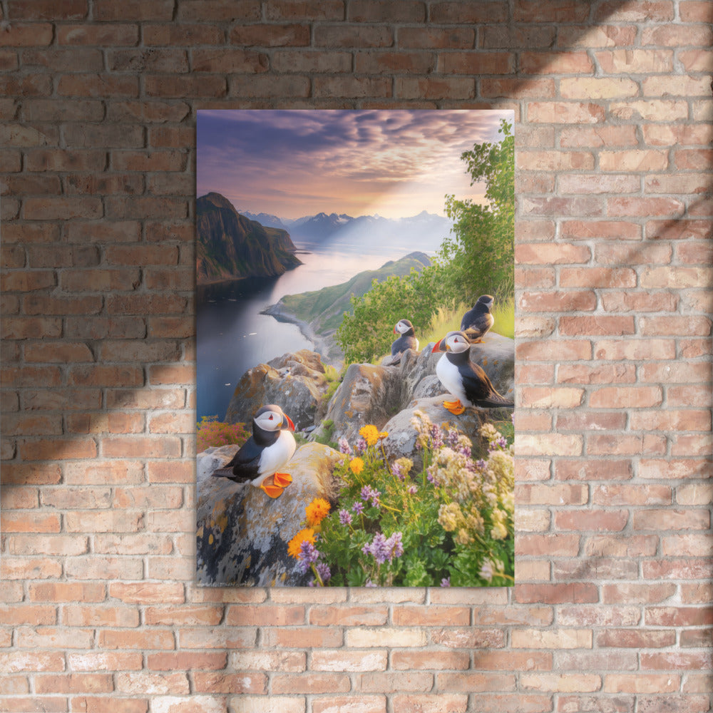 Puffin Circus Metal Wall Art Print