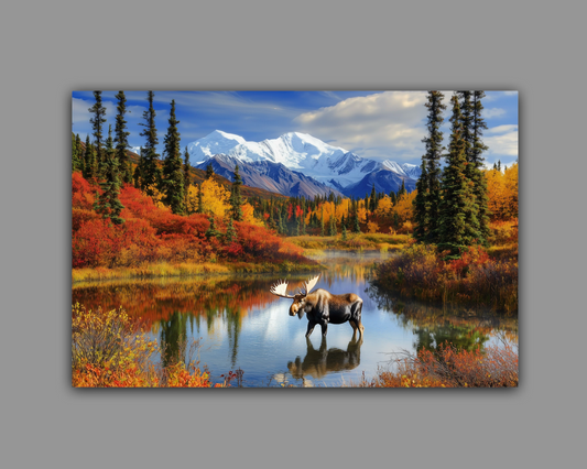 Denali Moose Metal Wall Art