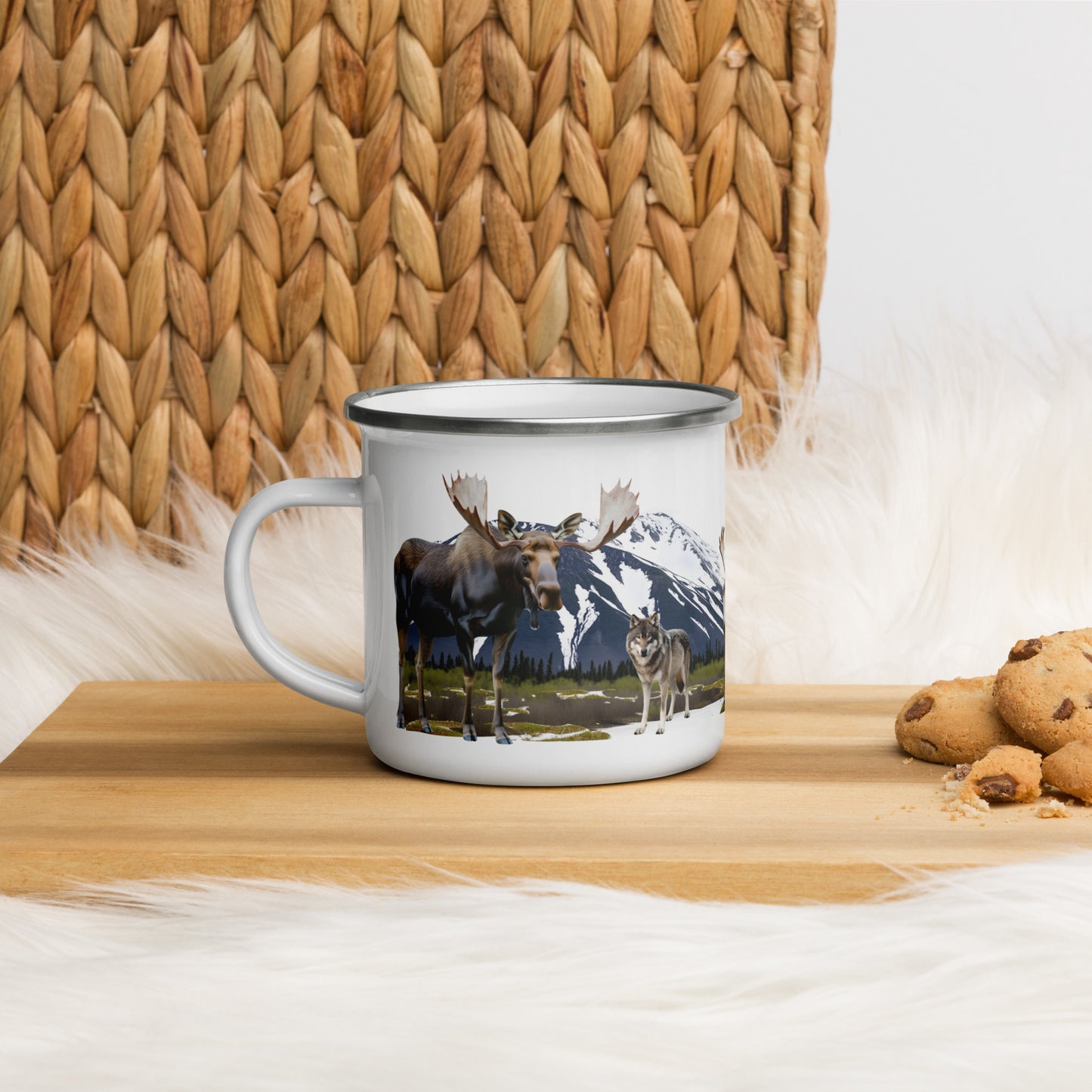 Big 5 Alaska Wildlife Enamel Camp Mug